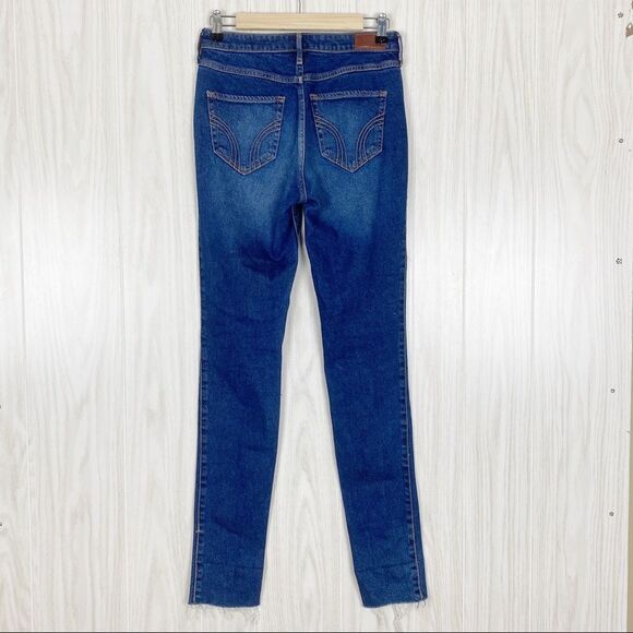 Hollister | Distressed High Rise Vintage Stretch Super Skinny Jeans Size 5 / 27 - Picture 2 of 9